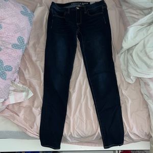 American eagles dark blue jeans